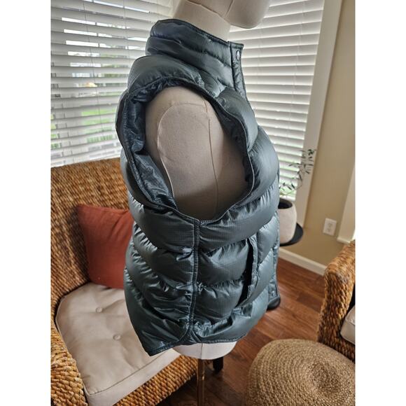 J. Crew Ripstop Down Waterfowl Feather Puffer Vest Women's Size L Green Outdoors - Picture 8 of 12